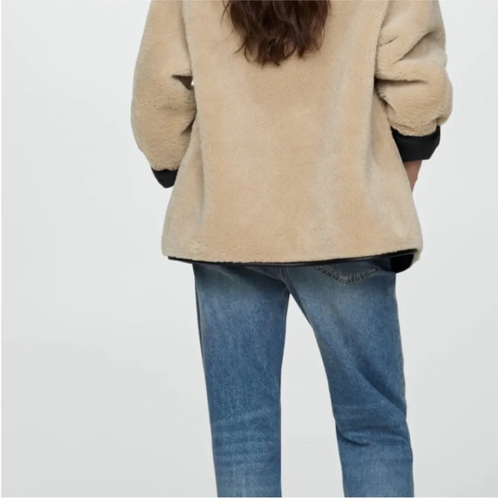 Mango Tan Shearling Jacket - Picture 4 of 12